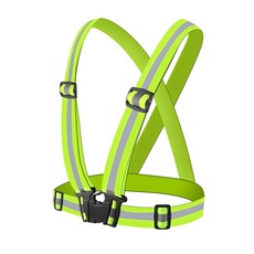 X밴드 반사 안전조끼, 형광그린, 1개