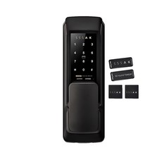 SSSAK 無鑽孔推拉式有把手門鎖 + 4個卡片鑰匙 AK-S101P