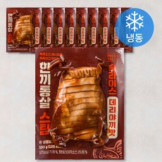 한끼통살 스팀 슬라이스 데리야끼맛 닭가슴살 (냉동), 100g, 1개입, 10개