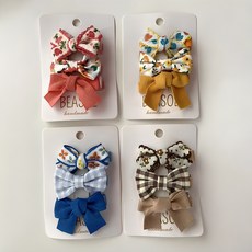 BEASOL 女童綜合蝴蝶結髮夾組 12入