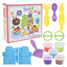 플레이 컬러 도우 클레이 세트, 케이크만들기, 350g, 1세트