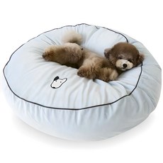 PRIELLE 超細纖維狗狗坐墊含枕芯, 藍色