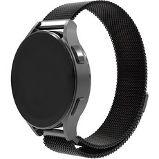 RORENTECH 智慧手錶米蘭磁吸錶帶 20mm, 黑色, 1條