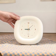 mooas 棉花糖迷你靜音時鐘, 象牙白