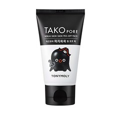 TONYMOLY 章魚黑頭清潔撕拉面膜, 1條, 1條