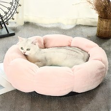 DING DONG PET 寵物向日葵甜甜圈坐墊, 粉紅色