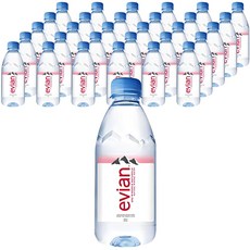 에비앙 천연광천수 생수, 330ml, 48개