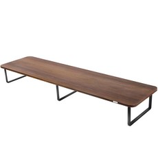 ABKO 現代塑合板雙螢幕架 AMS10D, 1個, 柚木色