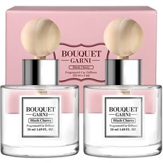 부케가르니 프레그런스드 차량용 디퓨저 50ml, 블랙체리, 2개