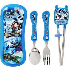 LE BARN Hello Carbot 12多合一訓練餐具全套組, 湯匙+叉子+筷子+收納盒, 混色