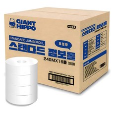 Giant Hippo 標準雙層大捲筒, 16捲, 240m, 1個