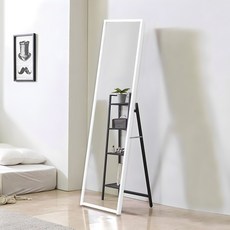 德科家具 立式全身鏡 400, 白色