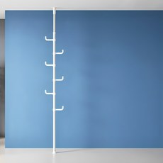 衣架專家 韓國製造 史密斯頂天立地衣架, 白色