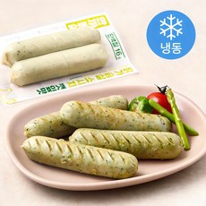 한끼통살 닭가슴살 더블 소시지 깻잎맛 (냉동), 100g, 1개입, 10개