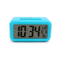 센서 디지털 탁상시계, 블루