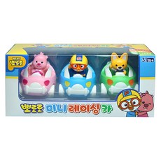 Pororo 淘氣小企鵝 迷你賽車3件組, Pororo+露比+艾迪, 1組