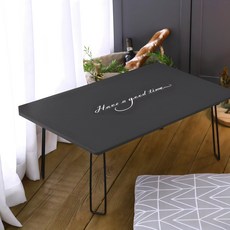 스토리퍼니쳐 국내생산 레터링 테이블 해브어굿타임 720, 해브어굿타임 블랙