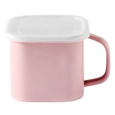 모다키친 인덕션 사각 핸들 법랑냄비 1.45L, 14cm, 핑크, 1개