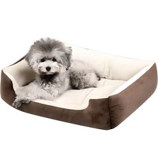 DING DONG PET 長方形寵物窩, 棕色