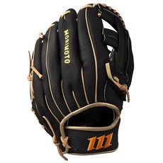 MORIMOTO Edge 全方位棒球手套 右投用 MTG-01, 1個, 黑色 + 駝色