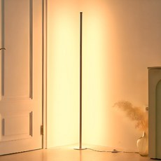 comet 一字型氛圍感LED落地燈, 白色