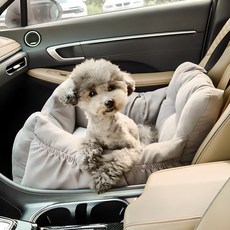 DING DONG PET 寵物毛絨汽車座椅, 灰色