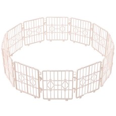 Tamsaa 寵物分離式圍欄 12件組, 象牙白, 12個