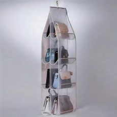 앞날창창 8칸 가방 수납 보관함, 그레이, 1개