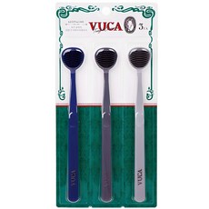 vuca 經典10層刮舌器 舌苔刷 3入, 1組