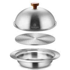 바겐슈타이거 인덕션 올스텐 스팀워머 + 레스팅커버 실버 세트, 24cm, 1개