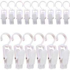 i-MATE 旋轉式多用途掛鉤夾 15p, 白色, 1套