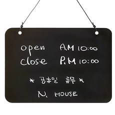 手作風黑色黑板 掛式標示牌