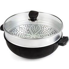 QUEEN SENSE 電磁爐適用Olbia系列2層不鏽鋼蒸鍋, 36cm, 1入