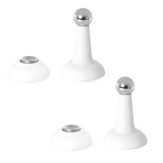 免鑽孔磁吸式門擋 白色, 2個