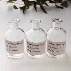 RIVER-GREEN 窄口玻璃瓶 125ml 3入, 透明度