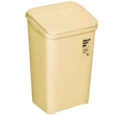 Nature Living 柔軟開蓋按壓式垃圾桶 20L, 黃油