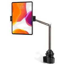 JSAUX 萬向長臂車用杯架支架, 1個, 黑色