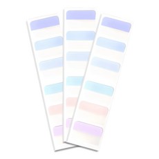 Superssam 明信片整理粉彩索引貼紙, 3個, 10入