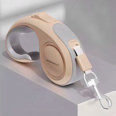 DING DONG PET Better Than 狗狗防纏繞自動牽繩, 米色, 1個