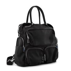 LULU 女款多口袋雙肩包+配件 隨機出貨, 黑色