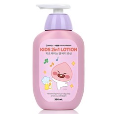 베비언스 리틀카카오프렌즈 키즈 페이스 앤 바디 로션 어피치, 390ml, 1개
