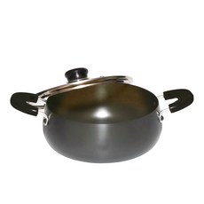 Magic gold 玻璃蓋雙耳鍋, 直徑22cm*高8cm, 混色