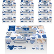 BonitaGoods 抽取式3層廚房紙巾, 100張, 10包