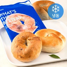 널담 고단백 배꼽 베이글 플레인 140g + 흑임자 140g + 크랜베리 & 호두 140g 세트 (냉동), 420g, 1세트