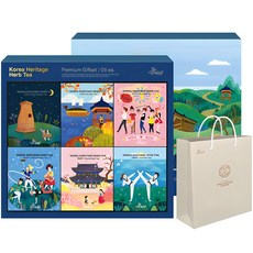 Areumdre 韓國綜合傳統茶禮盒, 傳統茶 6種, 1盒
