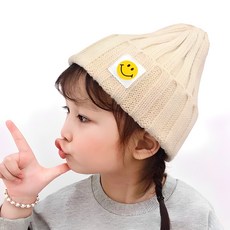 Woojooi 童款笑臉針織毛帽