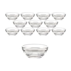 Samho Glass Lucky Glass 迷你醬料碟, 單一顏色, 12個