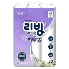 Living SOFT TISSUE 頂級3層捲筒衛生紙, 30m, 1個, 30入
