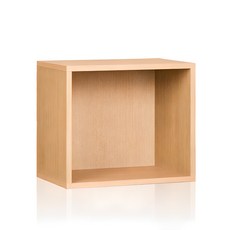 하우디가구 칸높은 칼라 DIY 공간박스, 워시오크, 1단