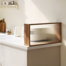 maisondecommema 玻璃質感收納櫃, 木頭色